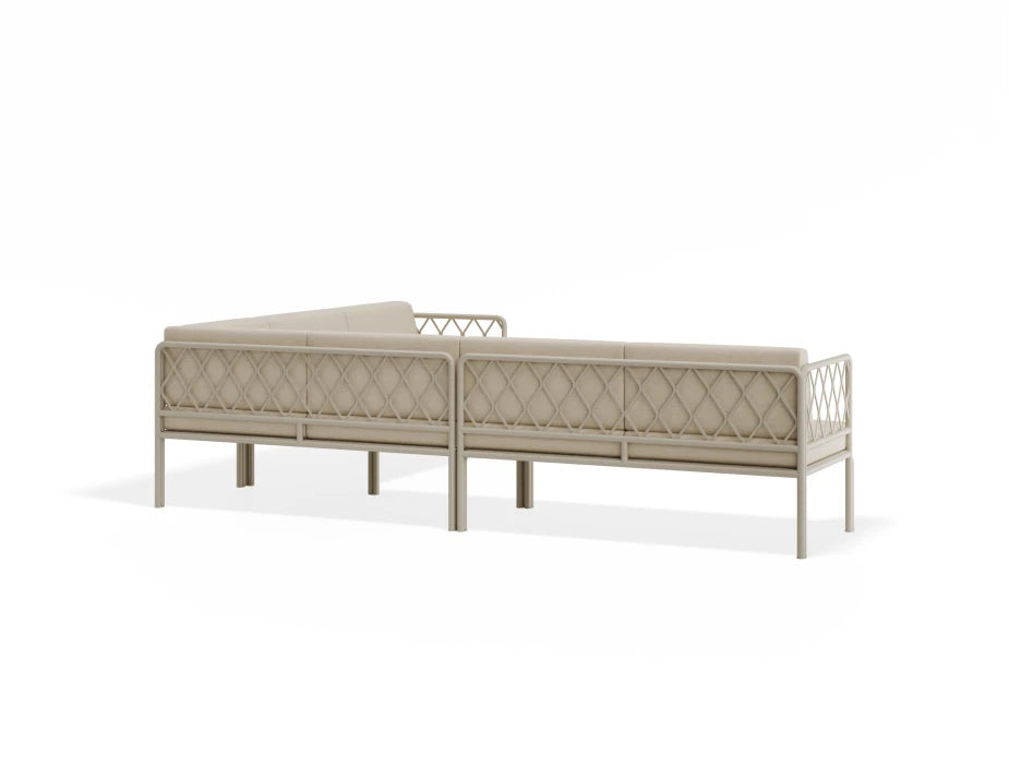 Seville Config D Corner Sofa - Latte - Outdoor