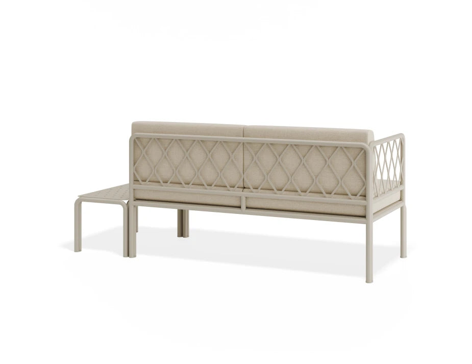 Seville Config E - 2 Seater Sofa - Latte - Outdoor