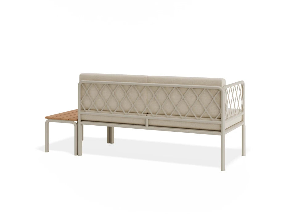 Seville Config E - 2 Seater Sofa - Latte - Outdoor