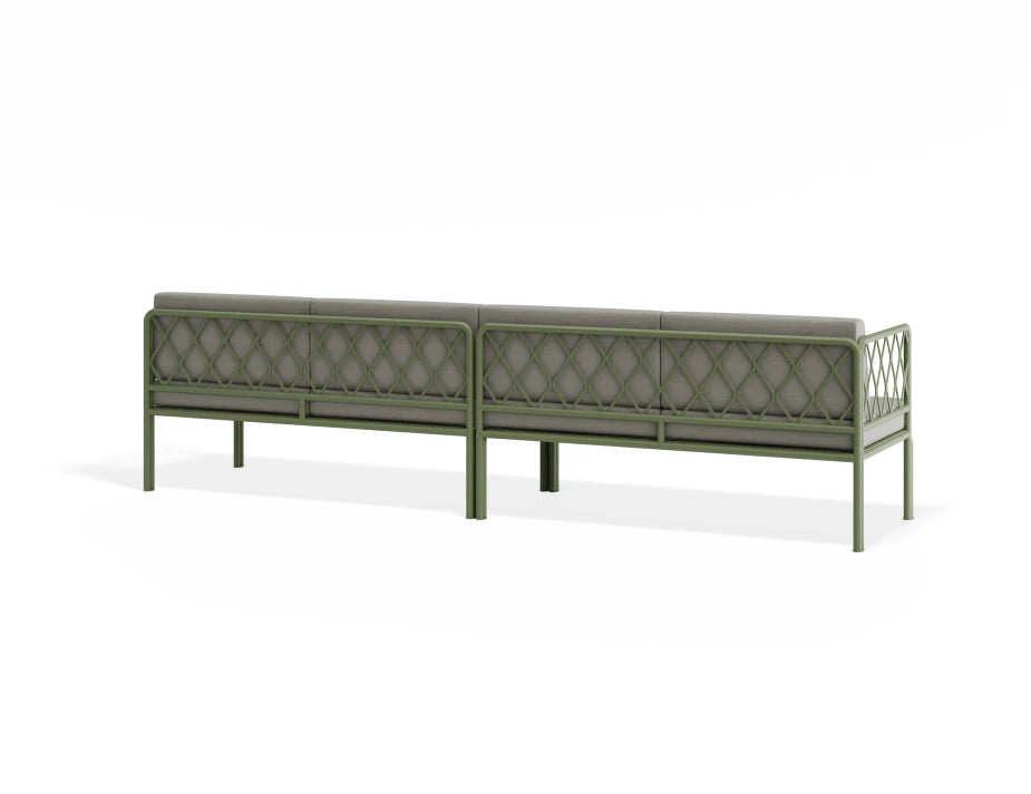 Seville 4 Seater Sofa - Green - Outdoor