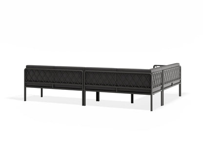 Seville Config C Corner Sofa - Charcoal - Outdoor