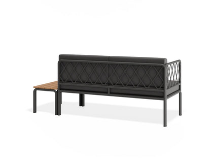 Seville Config E - 2 Seater Sofa - Charcoal - Outdoor
