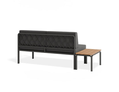 Seville Config F - 2 Seater Sofa - Charcoal - Outdoor