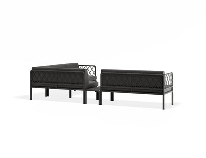 Seville Config J Corner Sofa - Charcoal - Outdoor