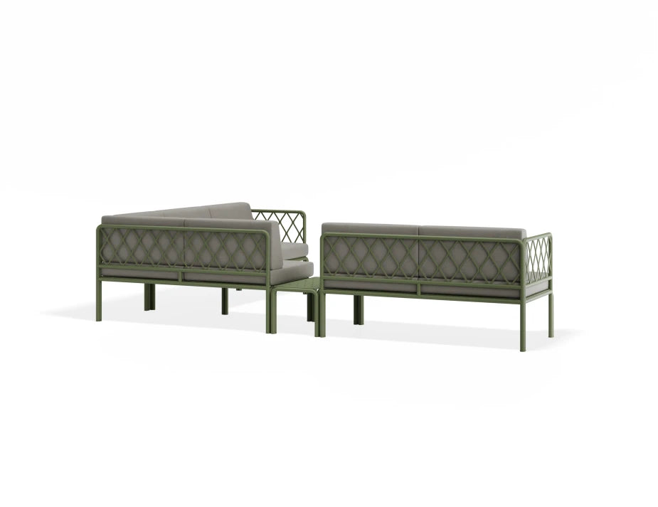 Seville Config J Corner Sofa - Eucalyptus Green - Outdoor
