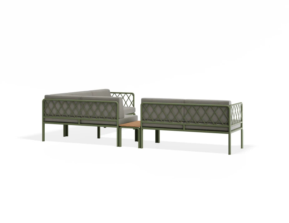 Seville Config J Corner Sofa - Eucalyptus Green - Outdoor