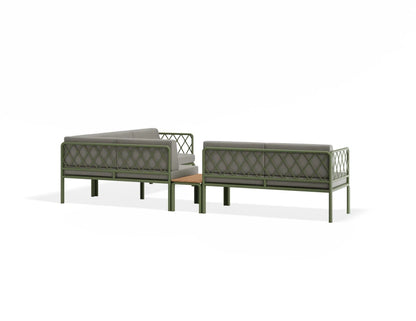 Seville Config J Corner Sofa - Eucalyptus Green - Outdoor