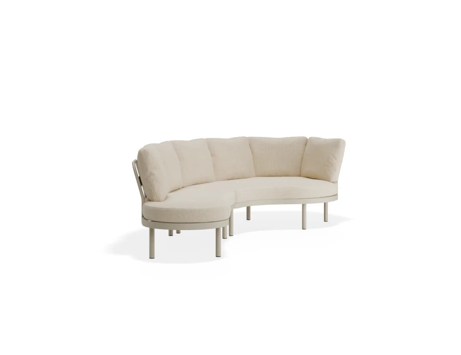 Aluna Sofa Left End Open - Latte - Outdoor
