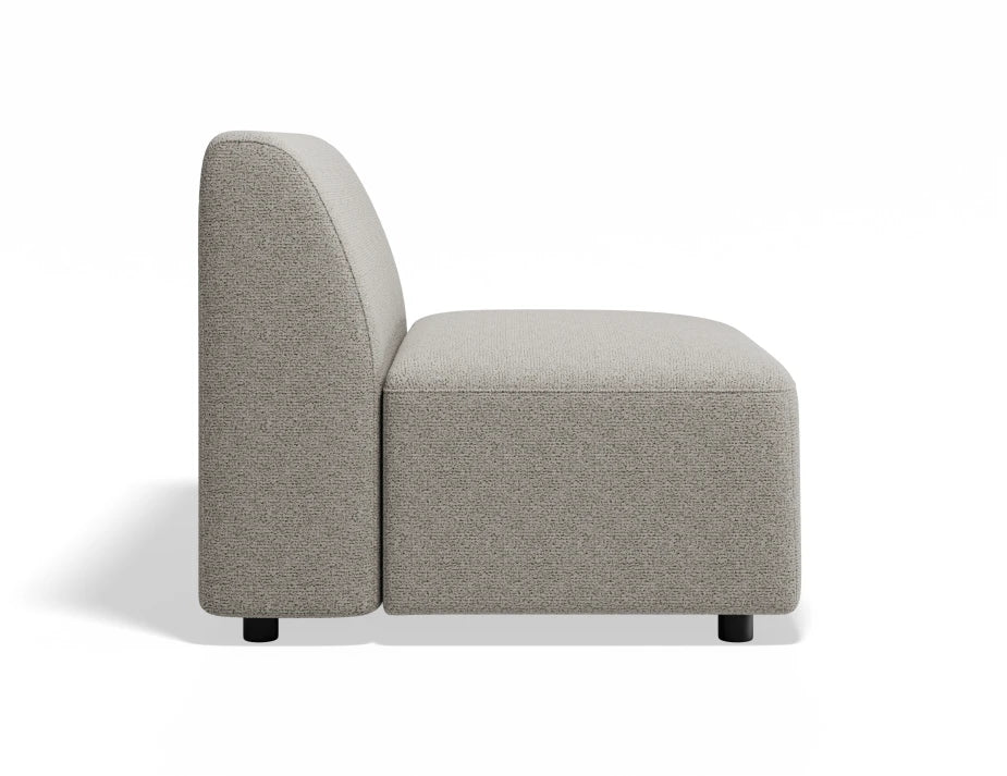 Atticus Modular Sofa Section - Armless - Oyster Grey
