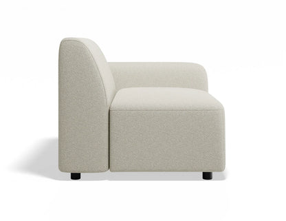 Atticus Modular Sofa Section - Right Arm - Ivory Cream