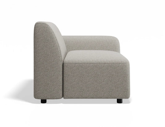 Atticus Modular Sofa Section - Right Arm - Oyster Grey