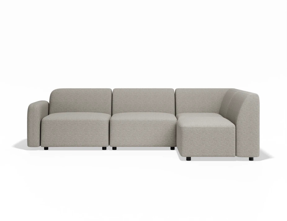 Atticus Modular Sofa - Config A or B Chaise Return - Oyster Grey