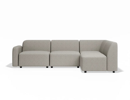 Atticus Modular Sofa - Config A or B Chaise Return - Oyster Grey
