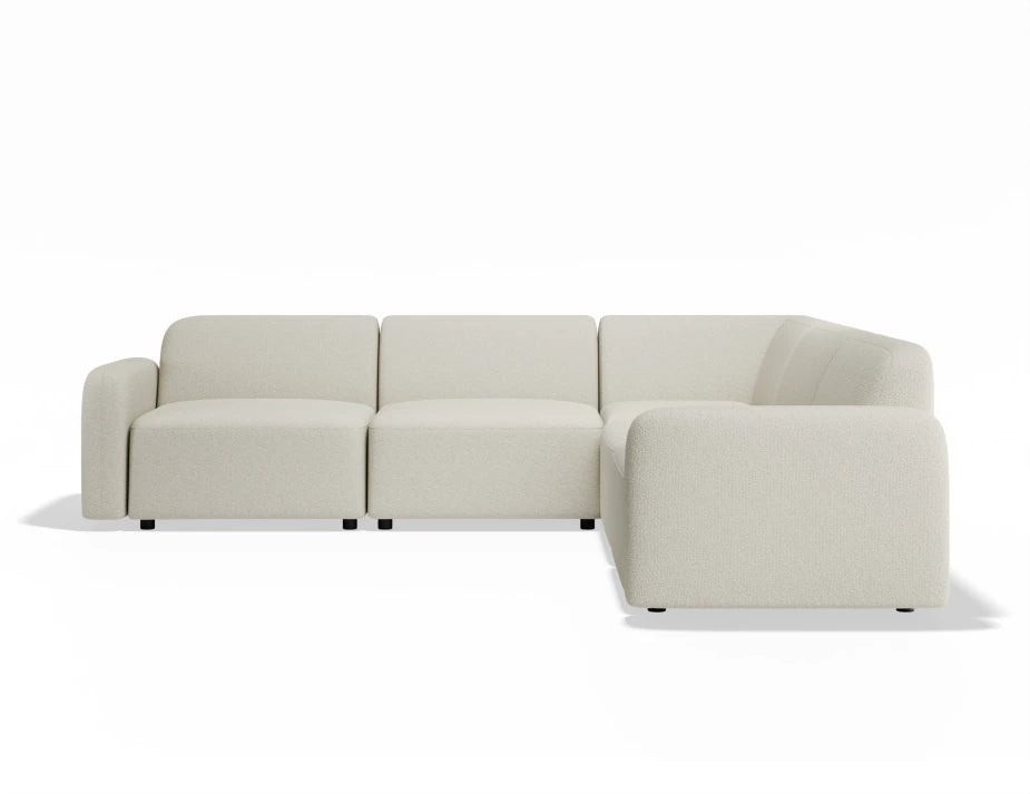 Atticus Modular Sofa - Config C Corner - Ivory Cream
