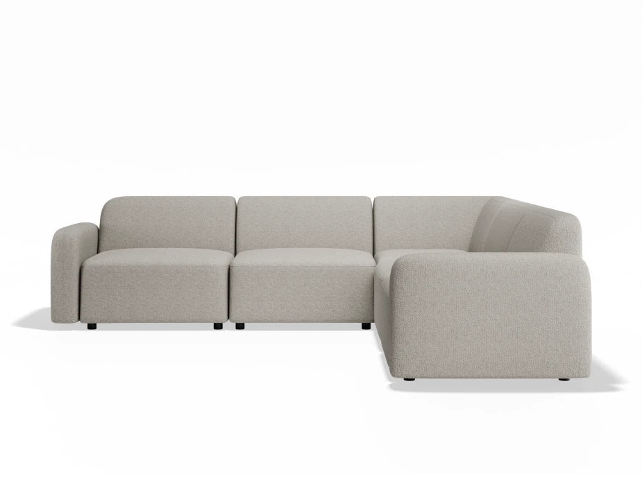 Atticus Modular Sofa - Config C Corner - Oyster Grey