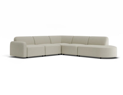 Atticus Modular Sofa - Config J or K Curved Open End - Ivory Cream