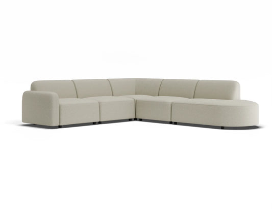 Atticus Modular Sofa - Config J or K Curved Open End - Ivory Cream