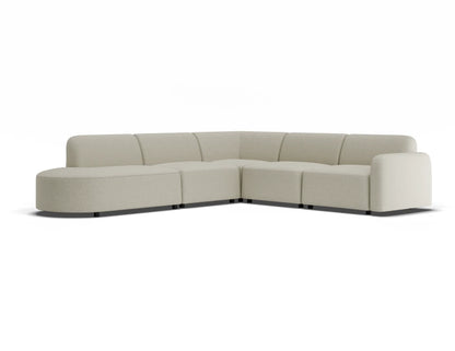 Atticus Modular Sofa - Config J or K Curved Open End - Ivory Cream