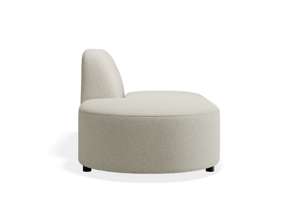 Atticus Modular Sofa Section - Left Open End - Ivory Cream