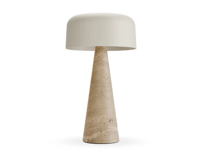 Aura Large Solar Lamp - Outdoor - Latte - Travertine