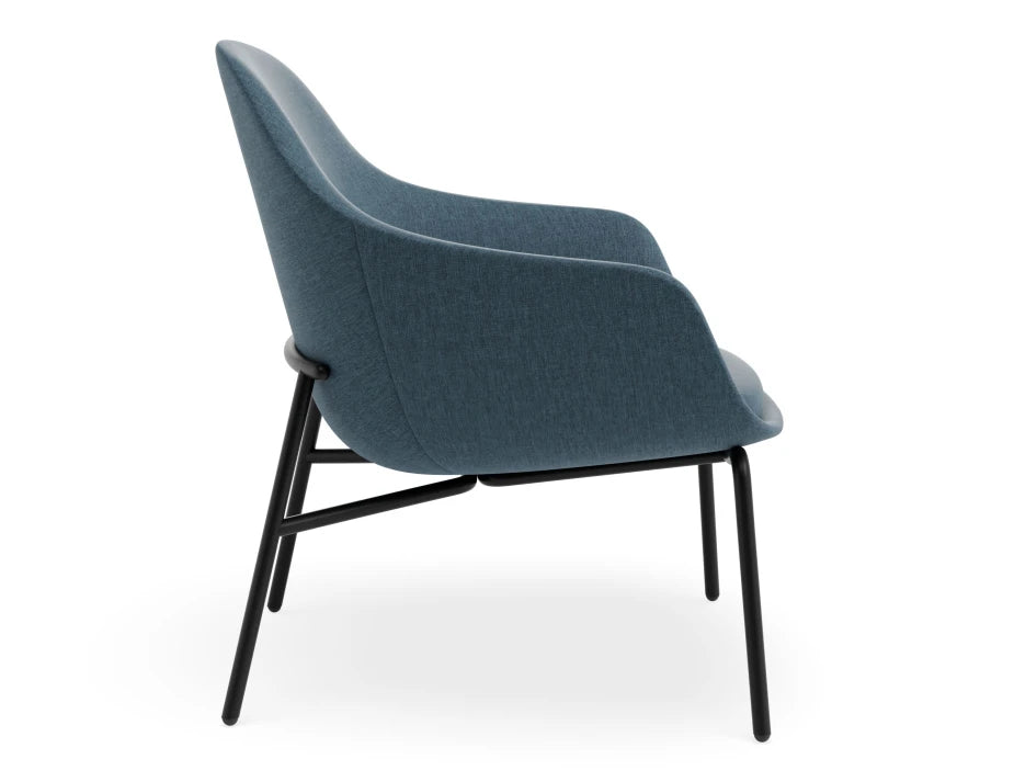 Core Lounge Chair - 4 Post Base - Blue
