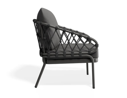 Kara Lounge Chair - Outdoor - Single - Charcoal