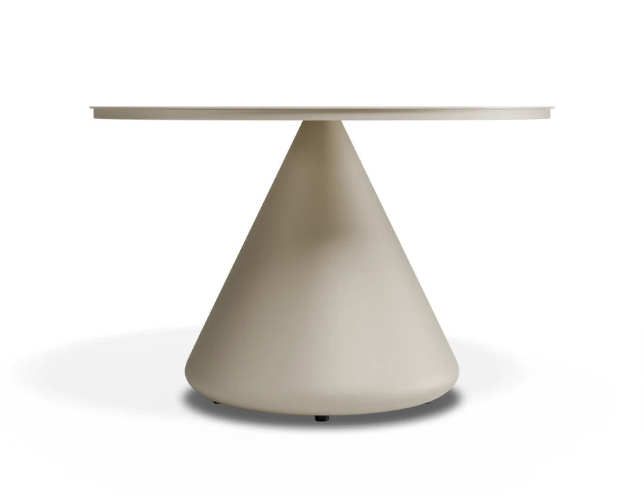 Kora Coffee Table 71cm Dia - Outdoor - Latte - Dune Ceramic Top
