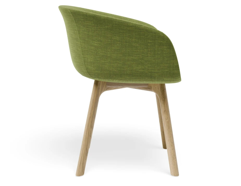 Lonsdale Armchair -  Natural - Green Linen Fabric