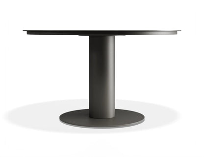 Loma LOW Dining Table Charcoal 120cm - Outdoor - Basalt Ceramic Top