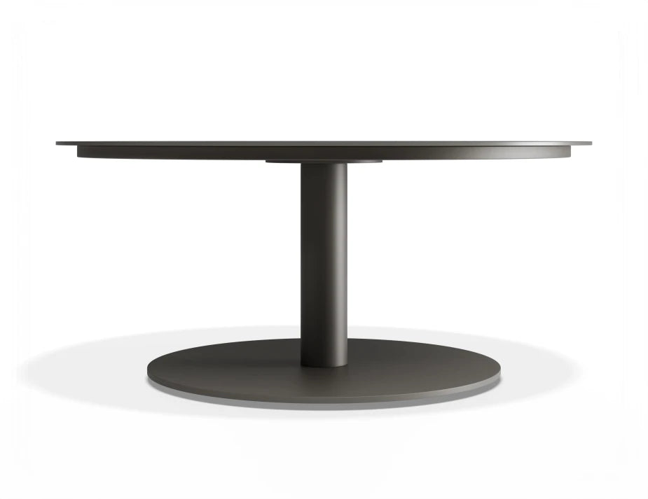 Loma Coffee Table Charcoal 90cm - Outdoor - Basalt Ceramic Top