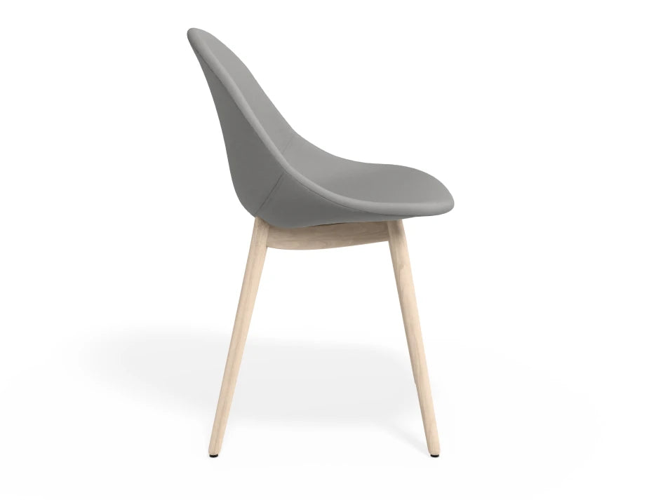 Pebble Fabric Light Grey Upholstered Chair