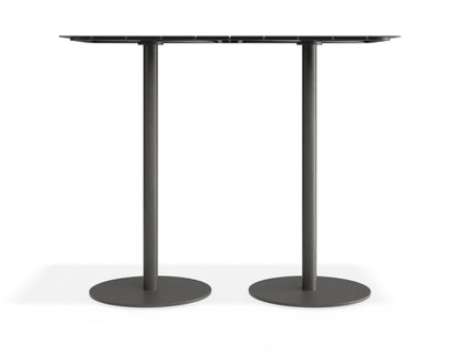 Roku Rectangle High Bar Table - Outdoor - Charcoal