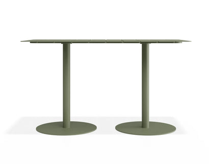 Roku Rectangle Cafe Table - Outdoor - Eucalyptus Green