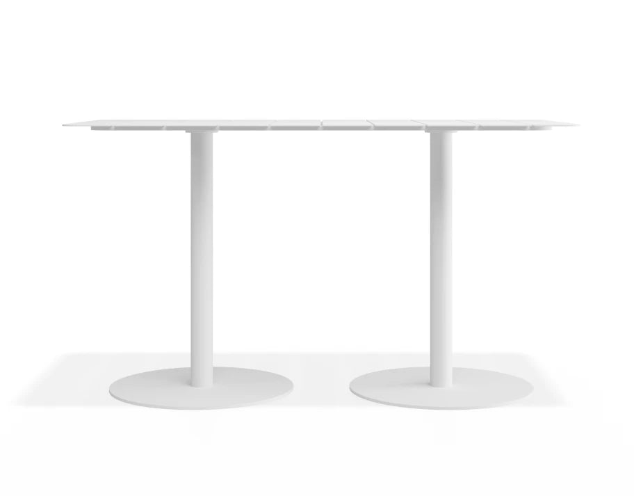 Roku Rectangle Cafe Table - Outdoor - White