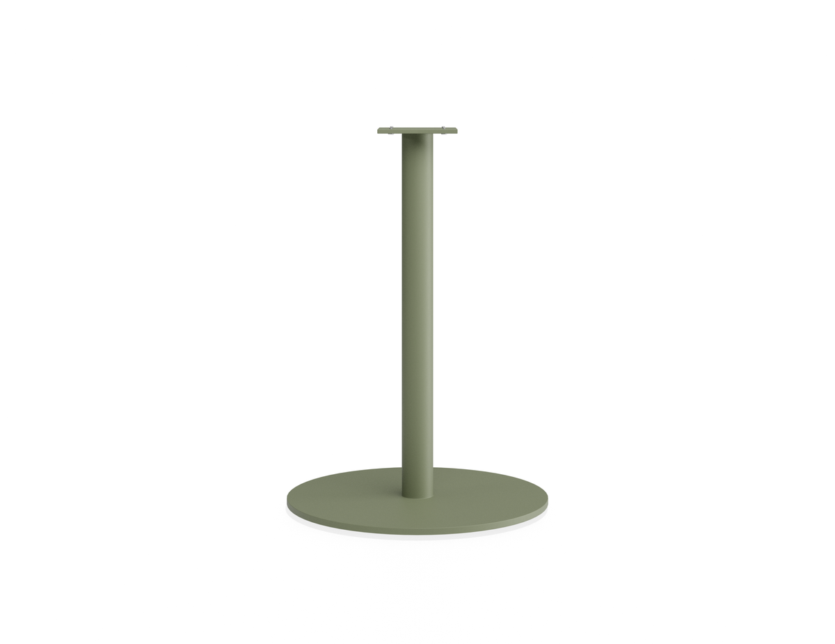 Roku Cafe Table Base & Pole 71cm - Outdoor - Eucalyptus Green