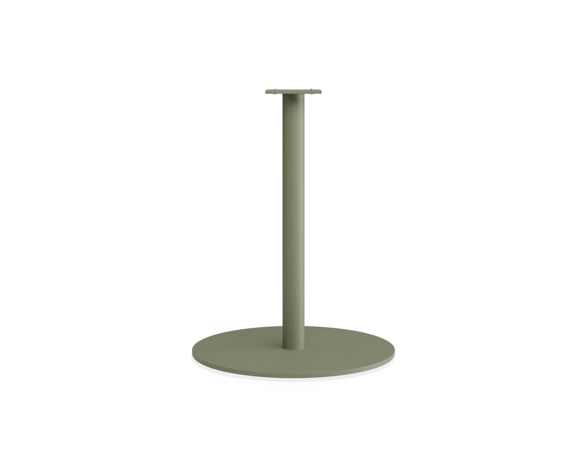 Roku Cafe Table Base & Pole 71cm - Outdoor - Eucalyptus Green