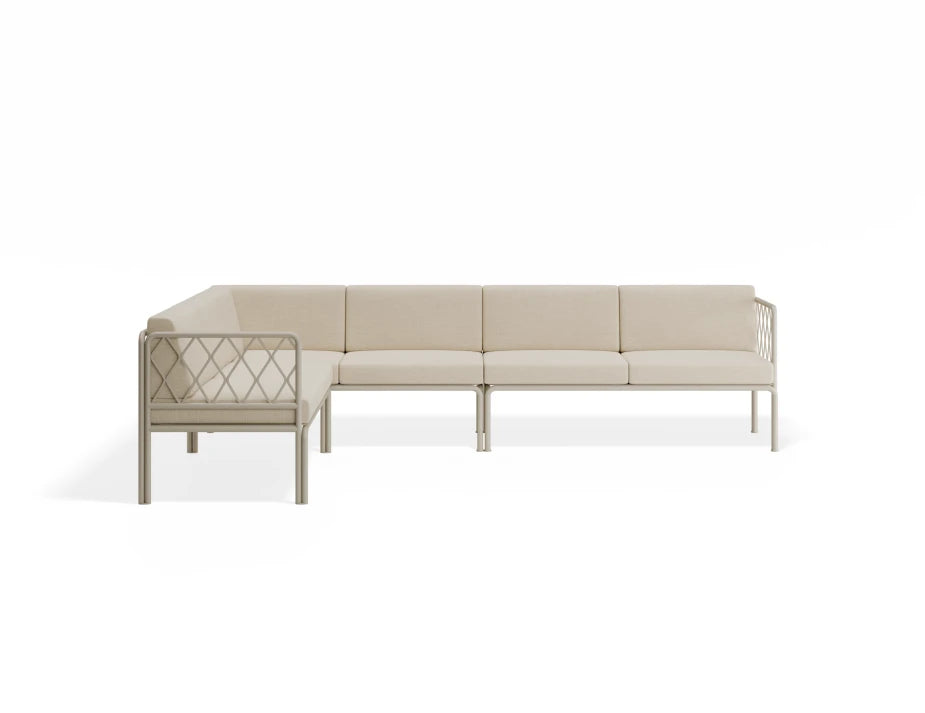 Seville Config C Corner Sofa - Latte - Outdoor