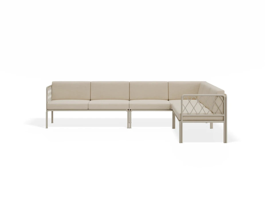 Seville Config D Corner Sofa - Latte - Outdoor