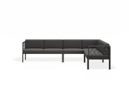 Seville Config D Corner Sofa - Charcoal - Outdoor