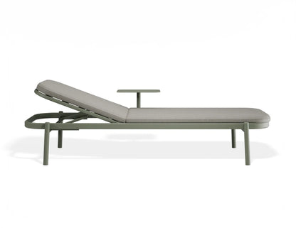 Verano Sun Lounge - Eucalyptus Green - with Side Table