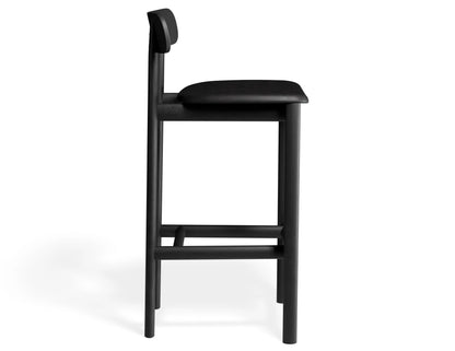 Zara Stool - Black - Upholstered