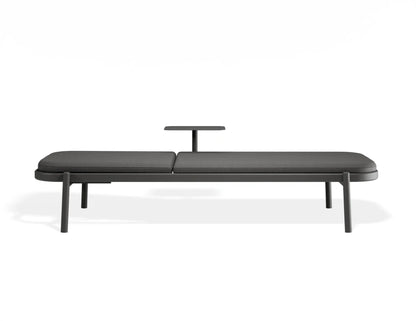 Verano Sun Lounge - Charcoal - with Side Table