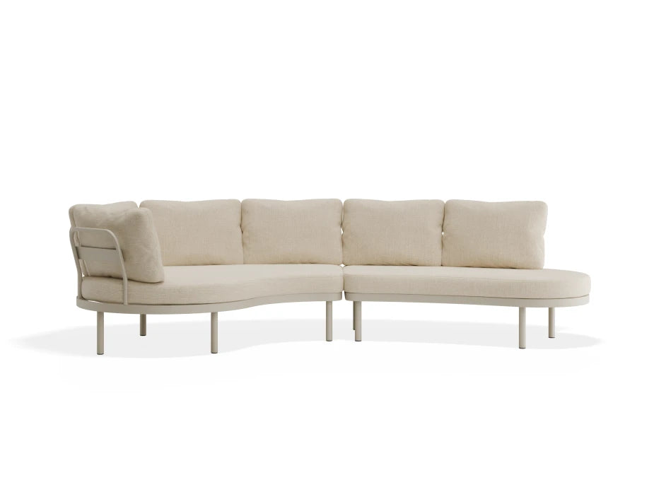 Aluna Sofa Right End Open - Latte - Outdoor