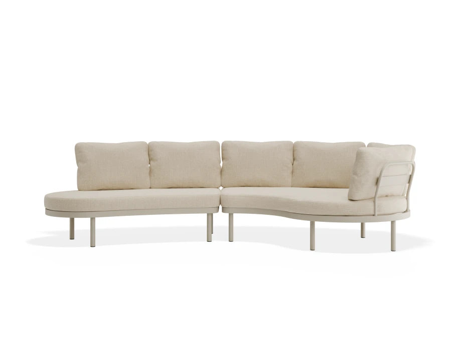 Aluna Sofa Left End Open - Latte - Outdoor