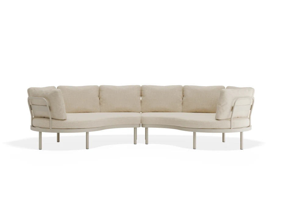 Aluna Sofa Return Ends - Latte - Outdoor