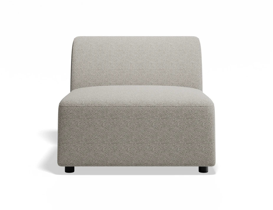 Atticus Modular Sofa Section - Armless - Oyster Grey