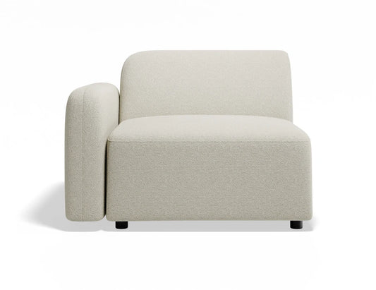 Atticus Modular Sofa Section - Left Arm - Ivory Cream