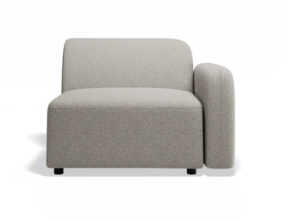 Atticus Modular Sofa Section - Right Arm - Oyster Grey