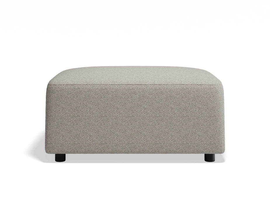 Atticus Ottoman - Oyster Grey