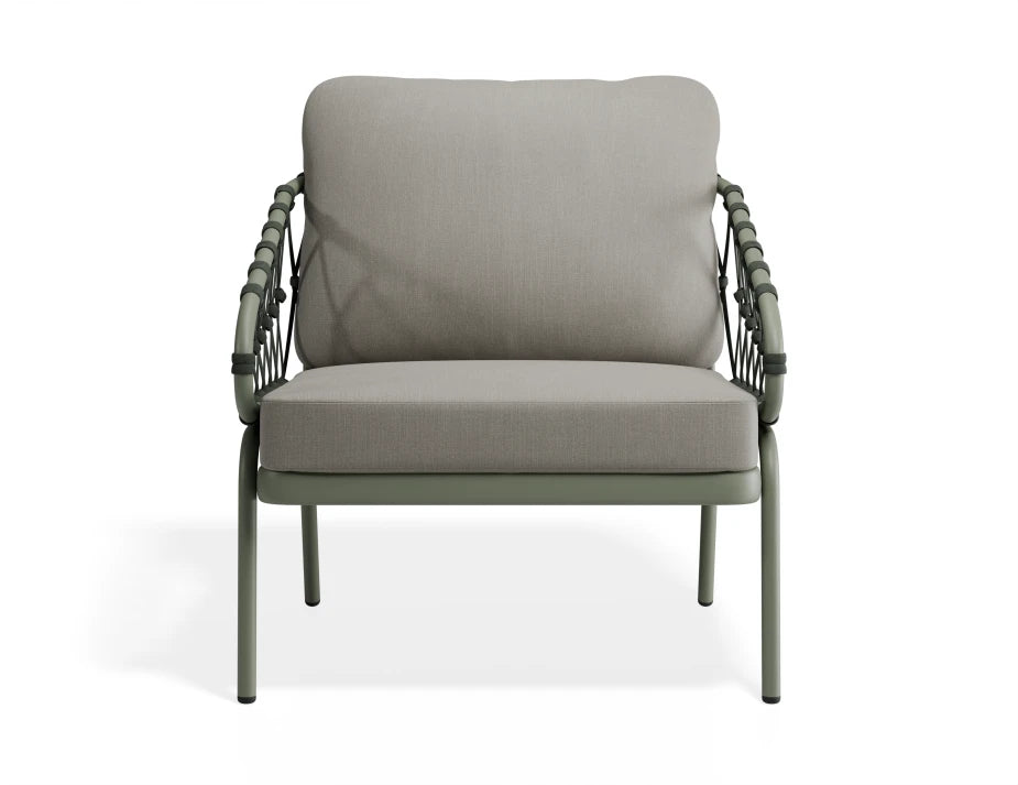 Kara Lounge Chair - Outdoor - Single - Eucalyptus Green